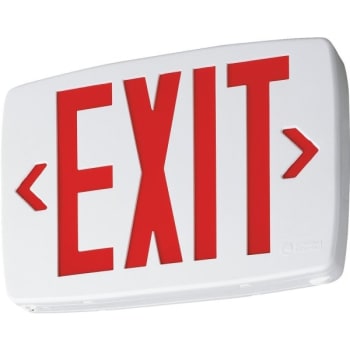 Image for Lithonia Lighting® LQM Quantum 120/277V Red Universal LED Exit Sign from HD Supply