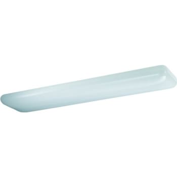 Lithonia Lighting® 4' Fluorescent Linear Puff w/ 64W, Two-Light T8 in Contoured White Acrylic Diffuser and White Enamel Steel B