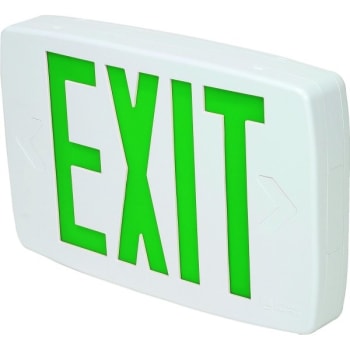 Image for Lithonia Lighting® 120/277V Green Universal LED Exit Sign from HD Supply