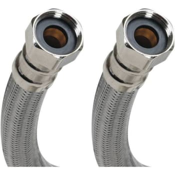 Image for Fluidmaster 3/4 In. Fip X 12 In. Braided Stainless Steel Water Heater Connector from HD Supply