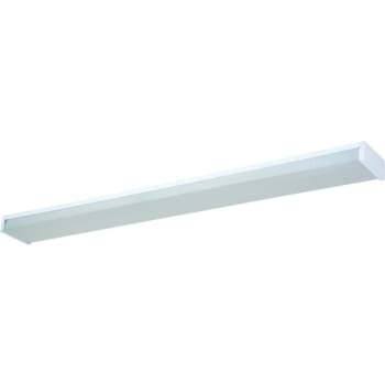 Lithonia Lighting® Narrow Wrap™ 4' Linear Fluorescent w/ 32W, Clear Acrylic Diffuser in White Enamel Steel