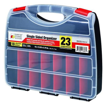 Image for Quantum Storage Systems Single Sided Organizer, 23 Compartments, Case Of 6 from HD Supply