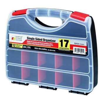 Image for Quantum Storage Systems Single Sided Organizer, 17 Compartments, Case Of 6 from HD Supply
