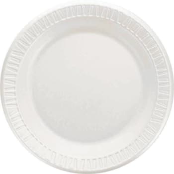 Dart 9 In. White Laminated Quiet Classic Plate (500-Case)