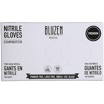 Image for Safety Wercs 2x-Large Black 6 Mil. Examination Medical Nitrile Gloves (1000-Case) from HD Supply