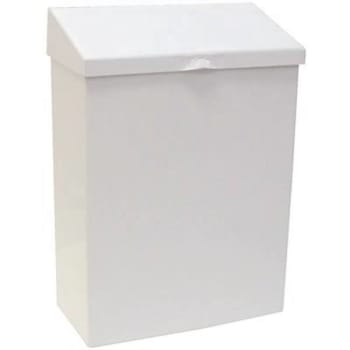 Image for Hospeco Health Gard Sanitary Napkin Receptacle (White) from HD Supply