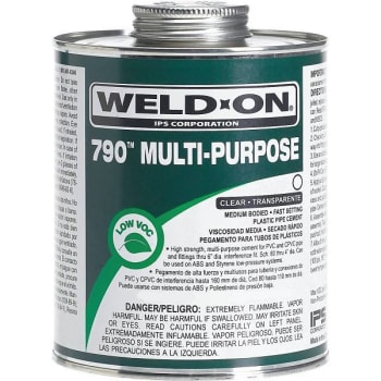 Weld-On 32 Oz. PVC 790 Multi-Purpose Cement (Clear)