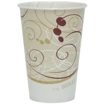 Solo 7 Oz Symphony Solo Waxed Paper Cold Drink Cups Case Of 2000