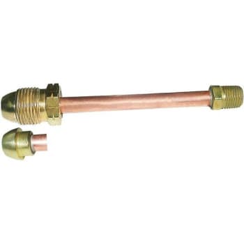 Image for Mec Pol X 1/4 In. Mnpt 1/4 In. Tubing 7/8 In. Nut X 12 In. Long Pigtail Short Nipple from HD Supply