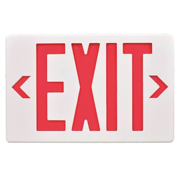 Maintenance Warehouse® 120/277v Red Led Exit Sign (6-Pack)