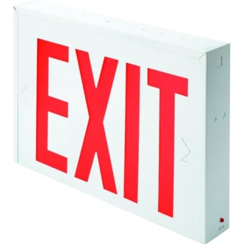 Image for Lithonia Lighting® LXNY W 3 R M4 120/277V Red LED Exit Sign from HD Supply