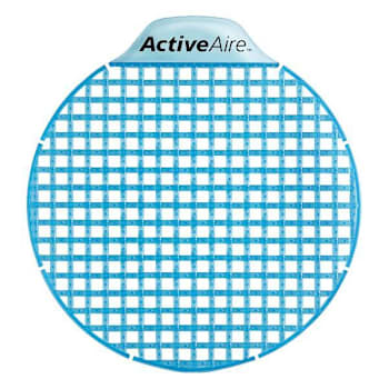 Activeaire Coastal Breeze Low-Splash Deodorizer Urinal Screen, 12-Case