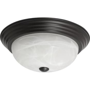 Image for Seasons® 13.25 in. 1-Light Incandescent Flush Mount Light (Bronze) from HD Supply