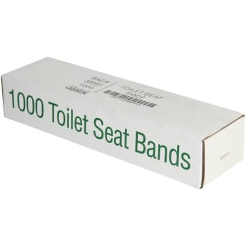Image for Bagcraft Toilet Seat Band With Blue And Yellow Printed (White) (1000-Case) from HD Supply