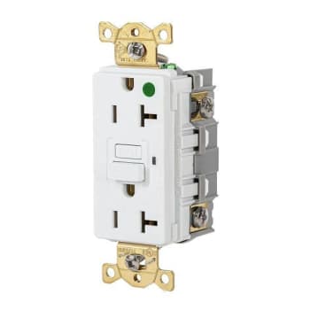 Hubbell® 20 Amp 125v Hospital Grade Self-Test Gfci Receptacle White
