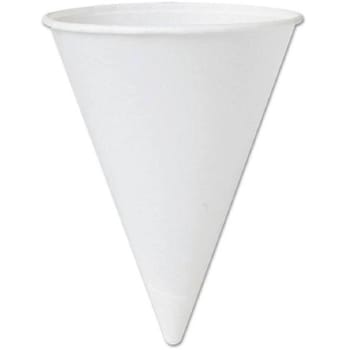 Image for 4.25 Oz. White Paper Cone Cups (5000-Case) from HD Supply