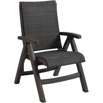 Image for Java Bronze All Weather Wicker Folding Outdoor Dining Chair Package Of 2 from HD Supply