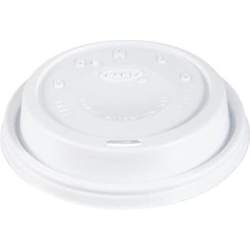 Image for Dart White Cappuccino Style Dome Lid W/ Sip Hole For Foam Cups (1000-Case) from HD Supply
