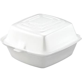Image for Dart 5-1/2 In. X 5-3/8 In. X 2-7/8 In. White Foam Carryout Container 1-Comp (500-Case) from HD Supply