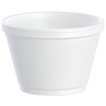 Image for Dart J Cup 6 Oz. White Squat Insulated Foam Food Container (1000-Case) from HD Supply