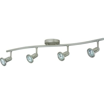 Image for Seasons® 326445 Wave Track Fixture, (4) 50 W 120 V Halogen Bulbs, Brushed Nickel from HD Supply