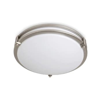 Image for Seasons Carlisle 14-Inch Round 27w Integrated LED Flush Mount Light With 3 CCT Selectable In Satin Nickel from HD Supply