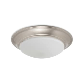 Image for Seasons 13 In. 21w LED Flush Mount Ceiling Light Satin Nickel from HD Supply