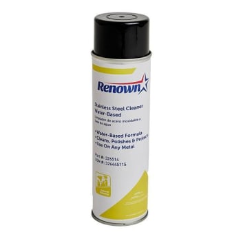 Image for Renown Stainless Steel Cleaner Water Based Aerosol 18 Oz. (12 Per Case) from HD Supply