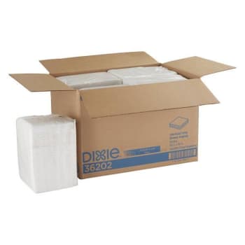 Dixie 16 In. X 16 In. White 1/4 Fold 1 Ply Dinner Paper Napkins (4000-Case)