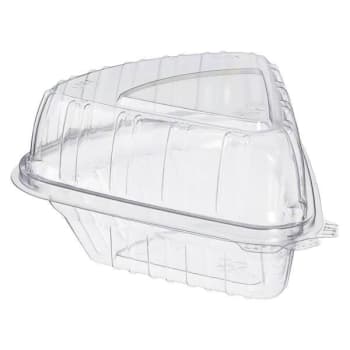 Image for Dart Container Hinged Lid Pie Wedge Clear from HD Supply