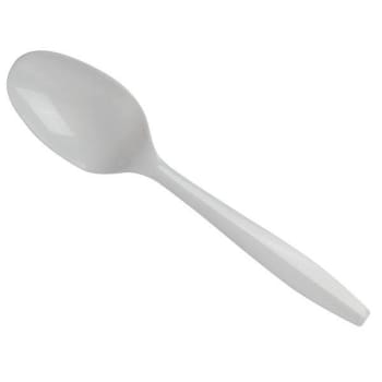 Image for Dixie® White Medium-Weight Disposable Polypropylene Individually Wrapped Teaspoons (1000/Case) from HD Supply
