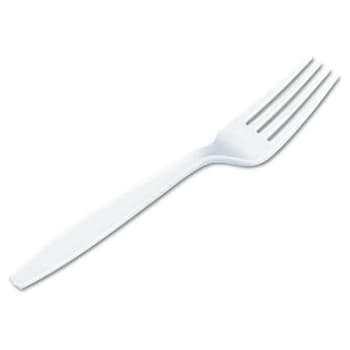 Image for Primesource White Heavy-Duty Plastic Fork (1000-Case) from HD Supply