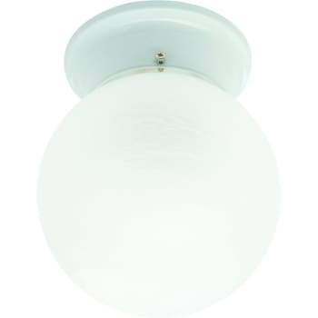Image for SATCO® 1 Light 13W Fluorescent Flush Mount 6" Fixture White Alabaster-Style from HD Supply