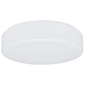 Image for 11" Led Drum W/ 15w, White Acrylic Lens In White Steel Base from HD Supply