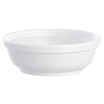 Dart 6 oz. White Styrofoam Squat Bowl (1000-Case)