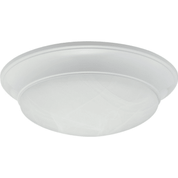 Image for Seasons® 13-1/2" Round LED  w/ 15W, Alabaster Glass in White Detail from HD Supply