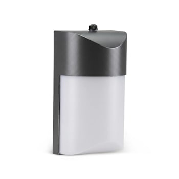 Seasons 7-3/4 In. LED Outdoor COMPACT Wall Fixture, Black, 4000k