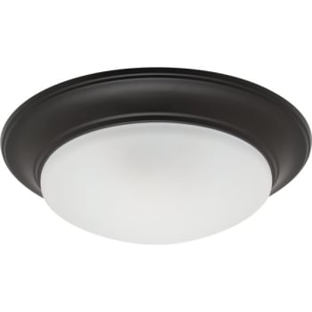 Image for Seasons® 11" LED Round w/ 15W, White Lens in Oil-Rubbed Bronze Detail from HD Supply