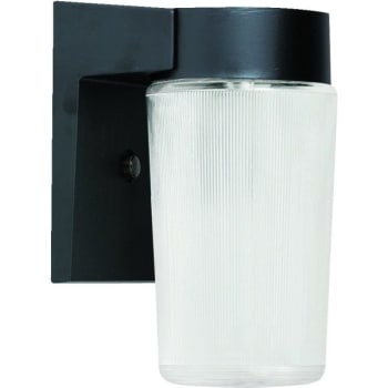 Seasons® 4.5 in 10 Watt LED Flush-Mount Wall Fixture w/ Prismatic Cylinder (Black