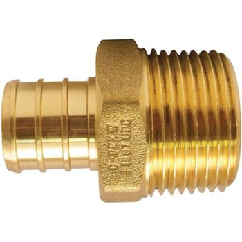 Apollo 3/4 In. Brass PEX-B Barb X 3/4 In. Male Pipe Thread Adapter