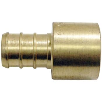 Image for Apollo 1/2 In. Brass PEX-B Barb X 1/2 In. Female Copper Sweat Adapter from HD Supply