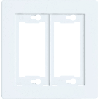 TAYMAC ALLURE 2-Gang Plastic Wall Plate (3-Pack) (White)