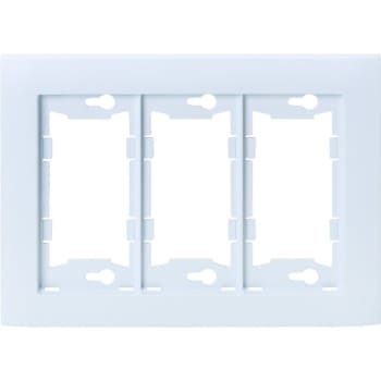 TAYMAC ALLURE 3-Gang Plastic Wall Plate (3-Pack) (White)