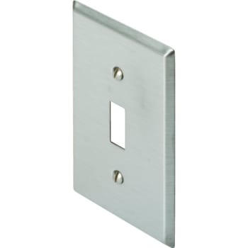Image for Titan3 1-Gang Metal Toggle Wall Plate (Stainless Steel) from HD Supply