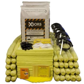 Image for XSORB Caustic Neutralizing 95 gal Spill Response Kit from HD Supply
