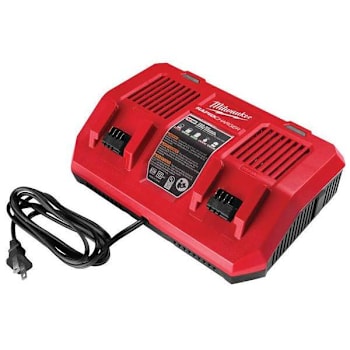 Image for Milwaukee M18 18v Lithium-Ion Dual Bay Rapid Battery Charger from HD Supply