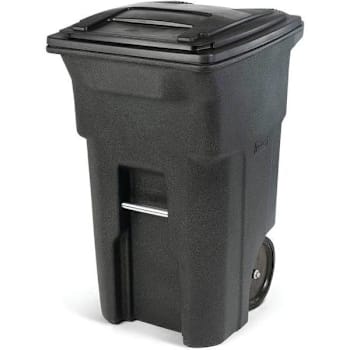 Image for Toter 64 Gal. Trash Can W/ Quiet Wheels And Attached Lid (Greenstone) from HD Supply