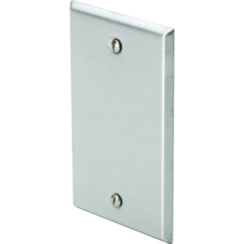 Image for Titan3® 1-Gang Metal Wallplate, Standard, Blank, Stainless Steel from HD Supply