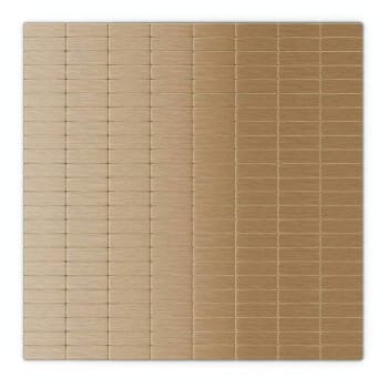 Image for Inoxia Speedtiles Urbain Lc 11.42 In. X 11.57 In. X 5 Mm Metal Peel & Stick Wall Mosaic Tile (Light Copper) (24-Case) from HD Supply