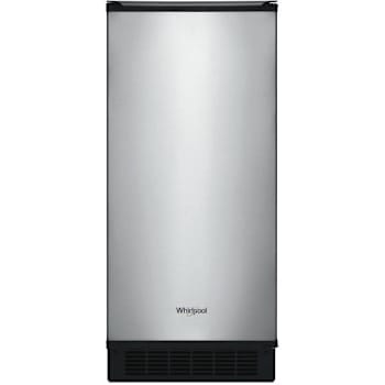 Whirlpool 15 In. 50 Lb. Fingerprint-Resistant Built-In Ice Maker (Stainless Steel)